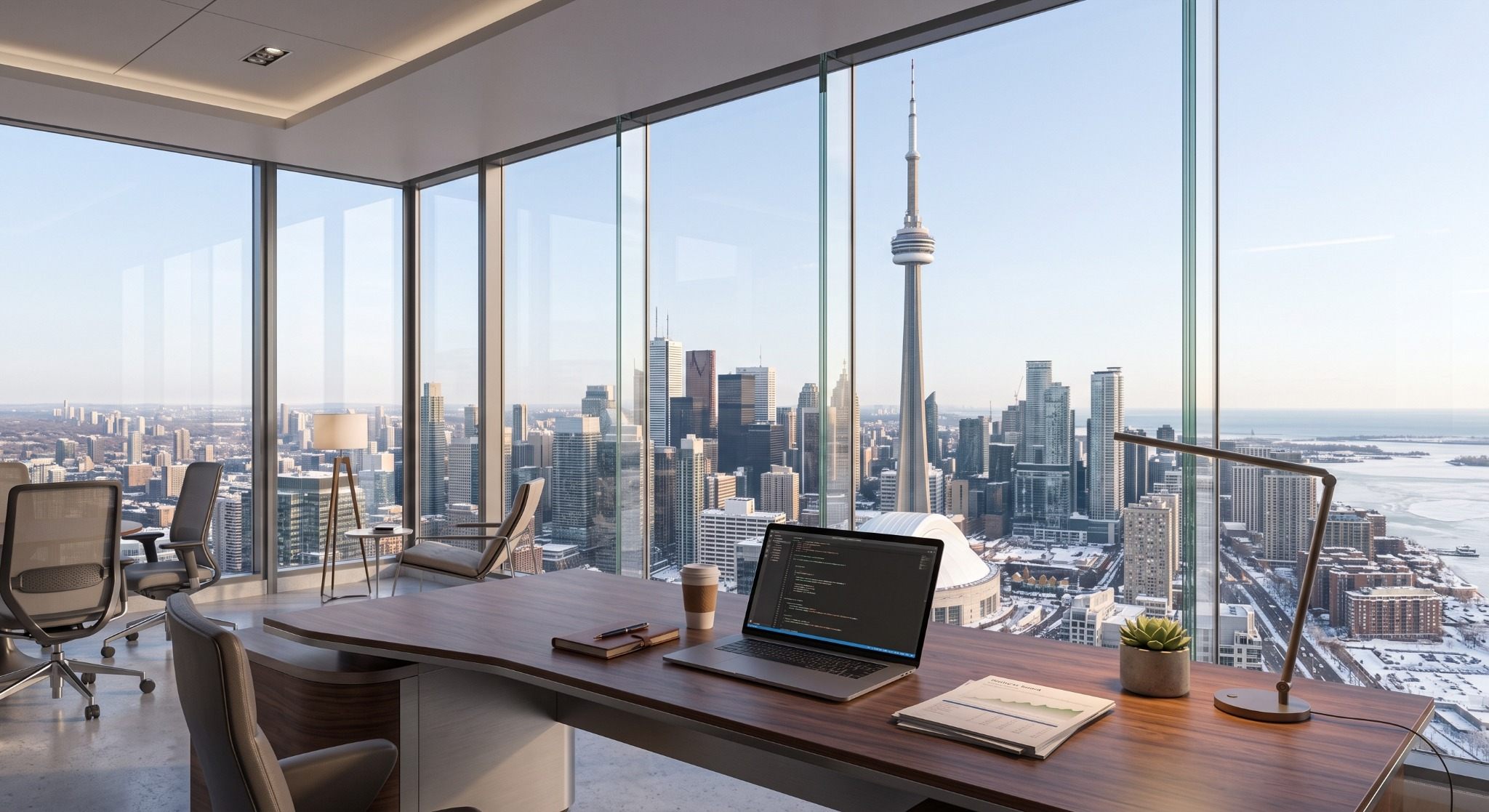 Modern office meeting space